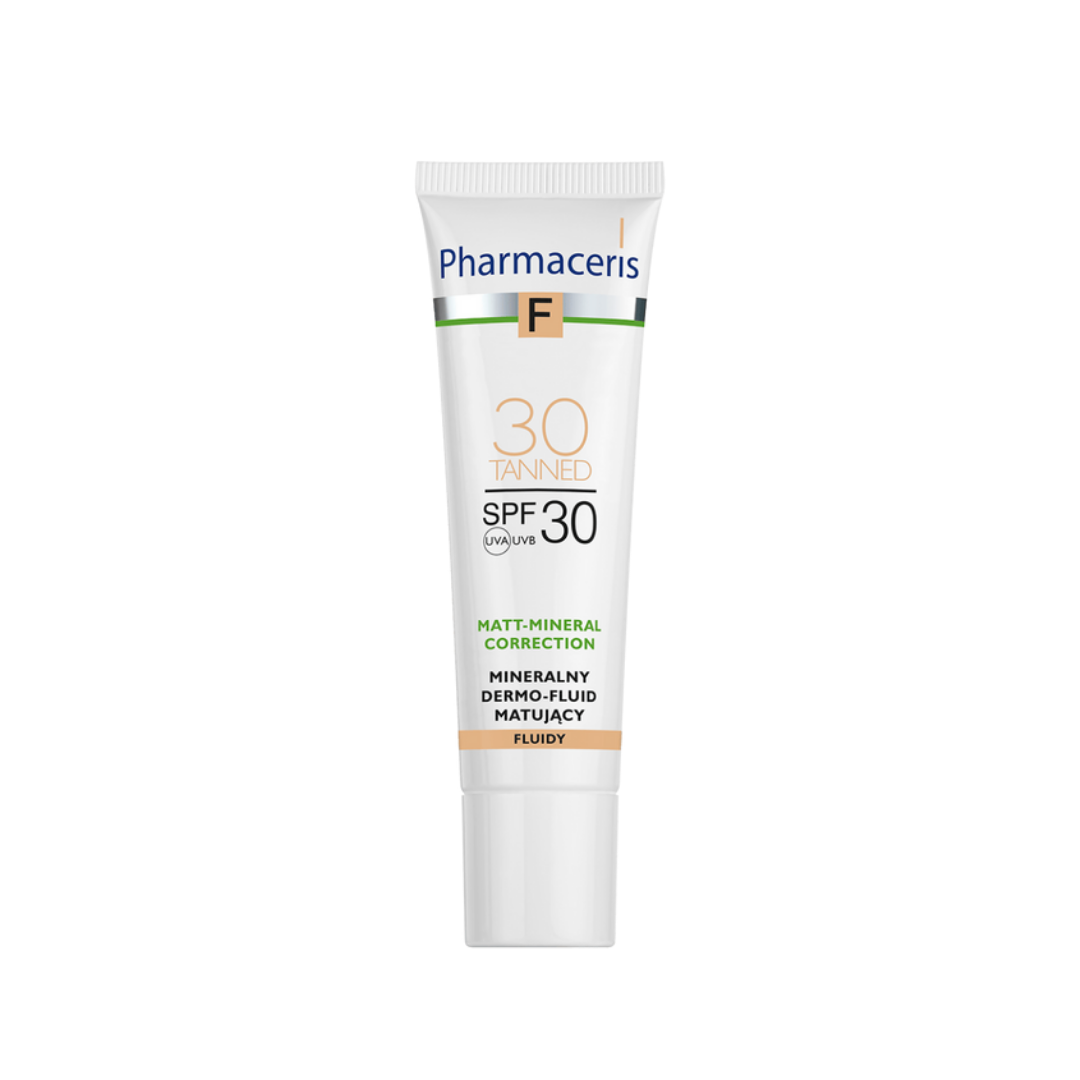 MINERAL MATTIFYING FLUID FOUNDATION 30 TANNED SPF30 30ML F3356