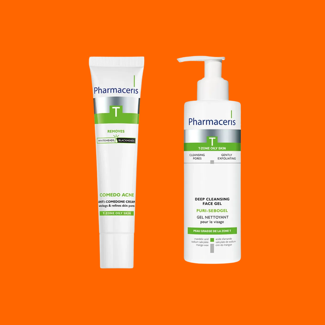 SET ANTI-COMEDOACNE CREAM & PURI-SEBOGEL DEEP CLEANSING FACE GEL
