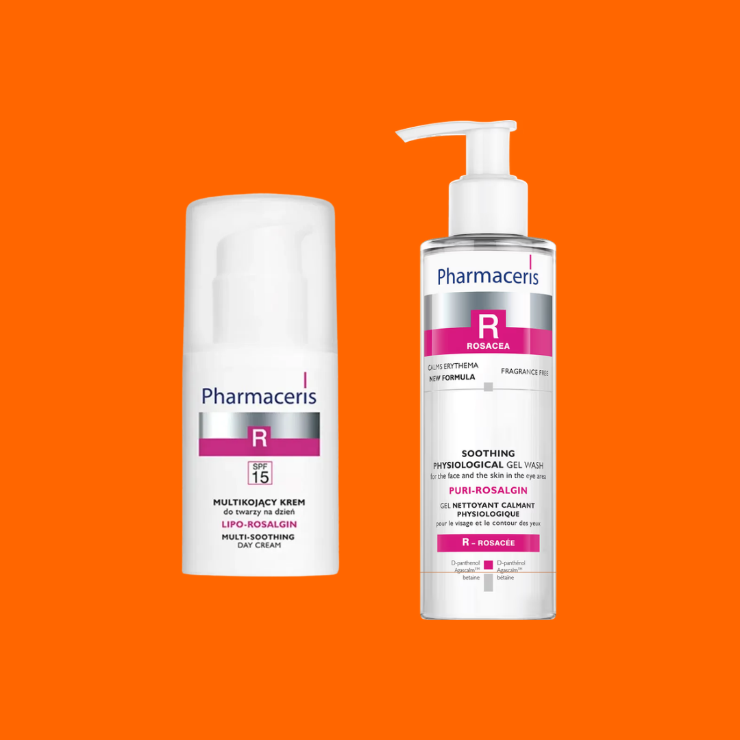 SET LIPO-ROSALGIN DAY FACE CREAM SPF30 & PURI-ROSALGIN GEL WASH